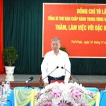 Le secrétaire général du Parti et secrétaire de la Commission militaire centrale, To Lam. Photo : VNA