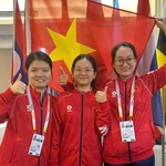 Joueurs d'échecs vietnamiens aux 33èmes Jeux d'Asie du Sud-Est. Photo : qdnd.vn