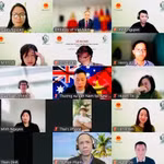 Réunion virtuelle marquant le lancement du Réseau des connaissances vietnamiennes en Nouvelle-Zélande (VietKnowledge NZ – VKNZ). Photo : Vietnam+