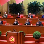 Le Présidium du 14e Congrès national du Parti. Photo : VNA