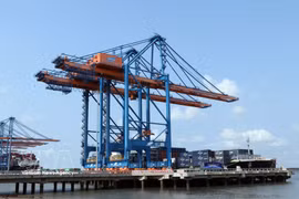 Une partie du port de Gemalink à Ba Ria-Vung Tau (première phase) est déjà opérationnelle. Photo d'illustration : VNA