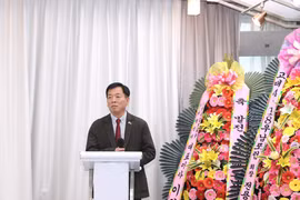 L'ambassadeur du Vietnam en République de Corée, Vu Ho, s'exprime lors de cet événement. Photo: VNA