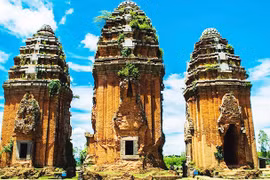 Les tours Duong Long sont édifiées par les Chams entre la fin du XIIe et le début du XIIIe siècle. Photo: nhandan.vn