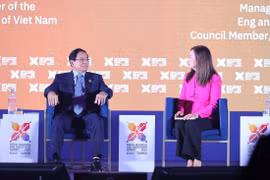 Le Premier ministre Pham Minh Chinh participe à la session de dialogue de haut niveau du Sommet des affaires et de l’investissement de l’ASEAN (ABIS) 2025. Photo: VNA