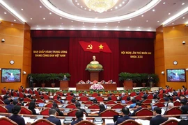 Le secrétaire général du Parti, Tô Lâm, prononce le discours d’ouverture du 12e Plénum du Comité central du Parti. Photo: VNA