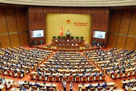 Ouverture de la 10e session de la 15e Assemblée nationale du Vietnam. Photo: VNA