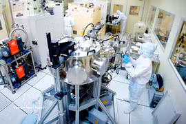 Laboratoire de recherche en nanotechnologies modernes de l'Université nationale de Ho Chi Minh-Ville. Photo : VNA 