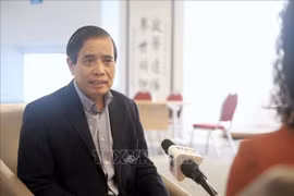 Le professeur Vu Minh Khuong, de l'École de politiques publiques Lee Kuan Yew. Photo: VNA