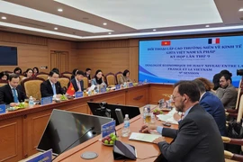 La 9e session du Dialogue économique de haut niveau Vietnam–France se tient le 6 novembre à Hanoï. Photo: VNA
