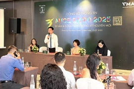 Le président de la VMA, Nguyên Duc Anh, s'exprime lors du point presse, le 15 juillet à Hanoï. Photo: VNA