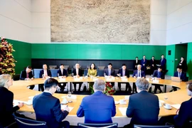 Entretien entre la vice-présidente du Vietnam, Vo Thi Anh Xuân, et le président du Bundesrat (Conseil fédéral allemand), Bodo Ramelow. Photo: VNA