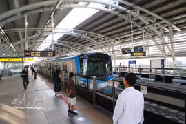 La ligne de métro 1 (Ben Thanh-Suoi Tien) est actuellement opérationnelle. Photo: VNA