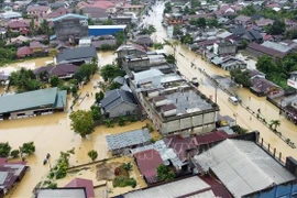 Zone inondée dans la province d'Aceh, en Indonésie, le 27 novembre 2025. Photo : Xinhua/VNA