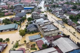 Zone inondée dans la province d'Aceh, en Indonésie, le 27 novembre 2025. Photo : Xinhua/VNA