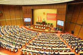 Des délégués à la conférence nationale consacrée à la diffusion et à la mise en œuvre des résolutions n° 79 et n° 80-NQ/TW, le 25 février, à Hanoï. Photo: VNA