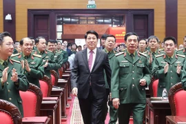 Le président Luong Cuong à la Conférence politico-militaire de l'Armée. Photo: VNA