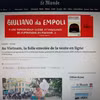 L'article publié dans le journal français Le Monde. Photo : capture d’écran