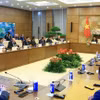 Le vice-président de l’Assemblée nationale du Vietnam, Nguyen Hong Dien, reçoit la délégation du Conseil mondial de l’énergie éolienne. Photo: VNA