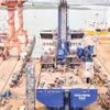Le navire de service et d'opération de mise en service (CSOV) est construit au chantier naval de Ha Long. Photo : nhandan.vn