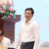 Le vice-gouverneur de la BEV, Pham Thanh Ha, s'exprime lors de la conférence. Photo: VNA