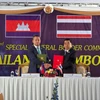 Cérémonie de signature du nouvel accord de cessez-le-feu entre la Thaïlande et le Cambodge. Photo: Xinhua/VNA