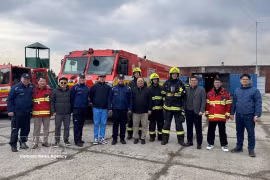La délégation du ministère vietnamien de la Sécurité publique en visite de travail à Bratislava du 9 au 12 mars afin de renforcer la coopération avec la Slovaquie. Photo: VNA