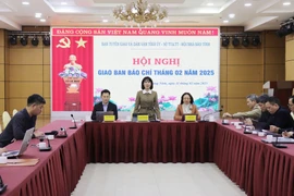 Conférence de presse publiquant rencontre de printemps 2025 entre les localités frontalières vietnamiennes et chinoises. Photo: VNA