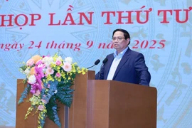 Le Premier ministre Pham Minh Chinh lors de l'événement. Photo: VNA