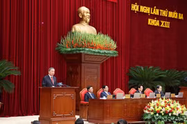 Le secrétaire général Tô Lâm à l’ouverture du 13ᵉ Plénum du Parti du 13ᵉ mandat. Photo: VNA