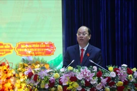 Nguyên Hô Hai est désigné au poste de secrétaire du Comité provincial du Parti pour le nouveau mandat. Photo: VNA