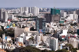 Des immeubles à Ho Chi Minh-Ville. Photo: VNA