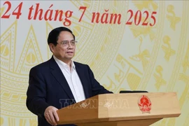 Le Premier ministre Pham Minh Chính fixe le cap pour la prévention des catastrophes naturelles. Photo: VNA