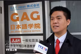 Nguyen Duy Anh, président d’honneur de l’Association des Vietnamiens dans la préfecture de Fukuoka au Japon et secrétaire général du Réseau mondial pour l'enseignement du vietnamien et de la culture vietnamienne. Photo: VNA