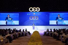 Le Premier ministre Pham Minh Chinh s'exprime lors de CEO 500 - TEA CONNECT. Photo: VNA 