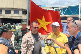 Le ministre vénézuélien des Affaires étrangères, Yvan Gil Pinto à la cérémonie d'accueil. Photo: VNA