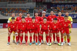 L'équipe masculine vietnamienne de futsal. Photo: VNA