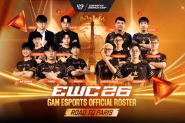 Le club GAM Esports représentera le Vietnam à l'Esports World Cup 2026, qui se déroule du 6 juillet au 23 août à Paris, en France. Photo: VIRESA