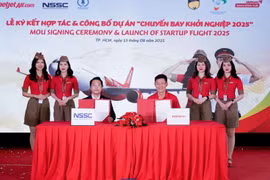 Cérémonie de lancement. Photo: Vietjet
