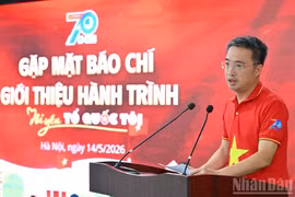 Nguyen Tuong Lam, secrétaire du Comité central de l’Union de la jeunesse communiste Hô Chi Minh et président de la Fédération de la jeunesse vietnamienne. Photo: VNA