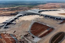 L'aéroport international de Long Thanh est en construction et devrait être opérationnel d'ici fin 2026. Photo : VNA