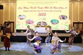 programme d'échanges d'amitié pour fêter le Nouvel An de plusieurs pays asiatiques en 2025. Photo: VNA