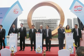 Cérémonie d'inauguration du Symbole international de l'amitié de Ho Chi Minh-Ville. Photo: VNA