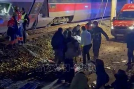 Lieu de l'accident ferroviaire entre deux trains à grande vitesse à Adamuz, en Espagne, le 18 janvier 2026. Photo : Reuters/VNA