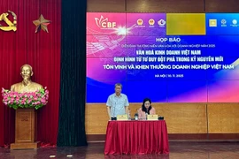 Conférence de presse sur le 5ᵉ Forum national “Culture et Entreprise". Photo: VGP