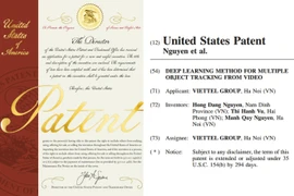 Le Centre d’intelligence artificielle et de services de données Viettel (Viettel AI), relevant du groupe Viettel, vient d’obtenir son premier brevet d’utilité auprès de l'Office américain des brevets et des marques (USPTO). Photo: Viettel AI