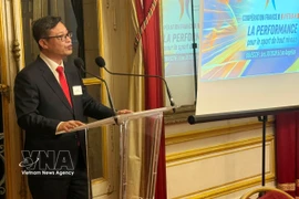 L’ambassadeur du Vietnam en France, Trinh Duc Hai, à l'événement. Photo: VNA