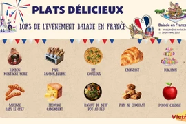 Plats délicieux lors de l'événement "Balade en France"