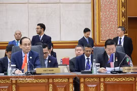 Le ministre des Affaires étrangères Le Hoai Trung à la 25e réunion des ministres des Affaires étrangères entre l’ASEAN et l’Union européenne. Photo: VNA