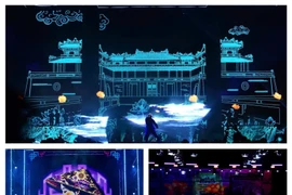 Les programmes artistiques sont présentés dans un style moderne, jeune et dynamique, tout en reflétant l'essence culturelle de Huê. Photo : VNA