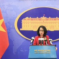 La porte-parole du ministère des Affaires étrangères Pham Thu Hang. Photo : VNA